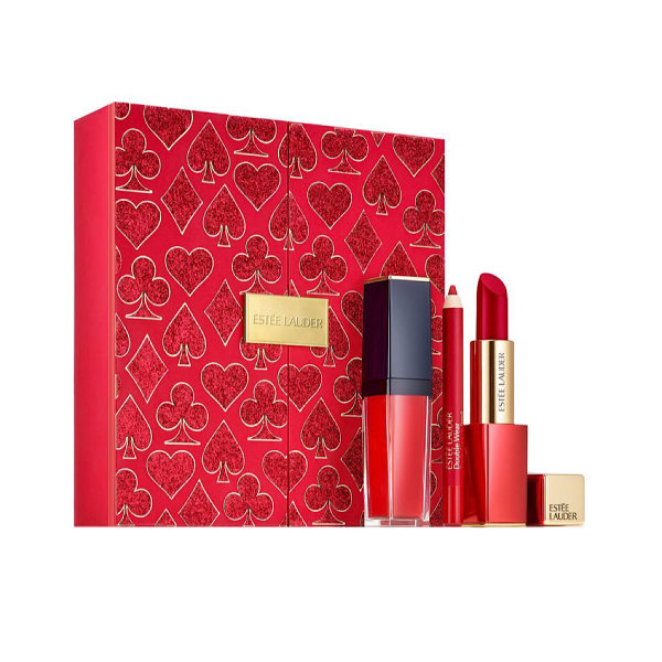 مجموعه آرایش لب استی لودر مدل Lady Luck Red Lips